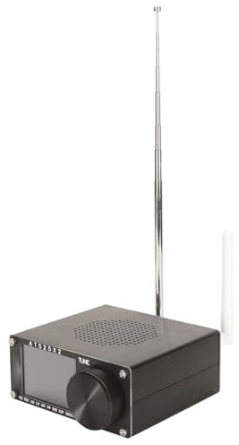 Receptor de Radio de Banda Completa, Radio de Onda Corta de Onda Larga, Pantalla Táctil de Onda Corta FM LW MW SW SSB Receptor de Radio Portátil de Aleación de Aluminio