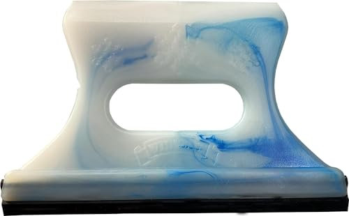 Sanfor - Rasqueta Hielo Coche | Rascador Hielo Coche | Rascahielos Doble Funcion | Raspador de Hielo para el coche | Rasqueta de Hielo Parabrisas | Quitanieves del Coche | Color Celeste