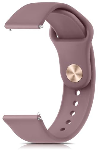 Oumida Correa Reloj de Silicona 20mm 22mm para Hombre y Mujer, Nueva Pulsera con Hebilla Ajustable, Correas de Repuesto Universal Impermeable Deportiva, 22mm Humo Violeta
