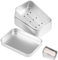 WINKIO 1 Stück Seifendose Reise aus Aluminium, Seifenschalen mit Ablauf, Seifenbox Wasserdicht, Metalldose, Festes Shampoo Aufbewahrung, Soap Box