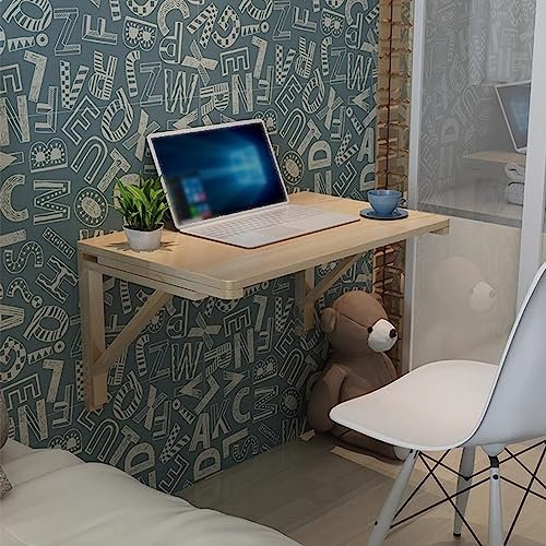 TOYSPUZZLE Robuster Kleiner Klapptisch zur Wandmontage, klappbares Hängeregal mit Halterung, klappbarer Wandtisch für Küche, Waschküche, Länge 40–120 cm