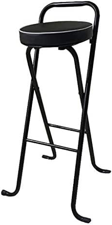 Klappbarer Barhocker, einfacher Barstuhl, Hochstuhl, Klappstuhl, Hocker, Esszimmerstuhl, Sessel, tragbarer, Dicker Stuhl für Erwachsene, Haushalt – Sitzhöhe 65/75 cm, A, 45 x 36 x 75 cm