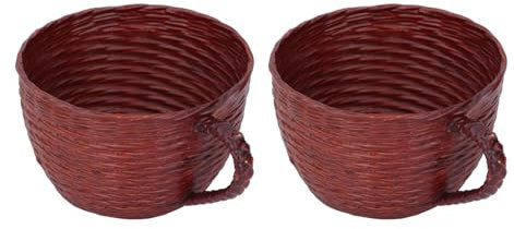 Pots Succulents, Pot Succulent Tissé, Pot de Fleurs en Forme de Tasse Mignonne, Pot de Fleurs Succulentes Multifonction, Pot de Plantes pour la Maison, le Balcon, le Bureau Intérieur, le Bureau, la Ma