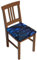 Stuhlsitzbezug 6er Set, Blue Dragonfly Wings Stuhl Sitzkissenbezug Weiche Esszimmerstuhl Sitzbezüge für Bankett, Küche, Party, Hotel