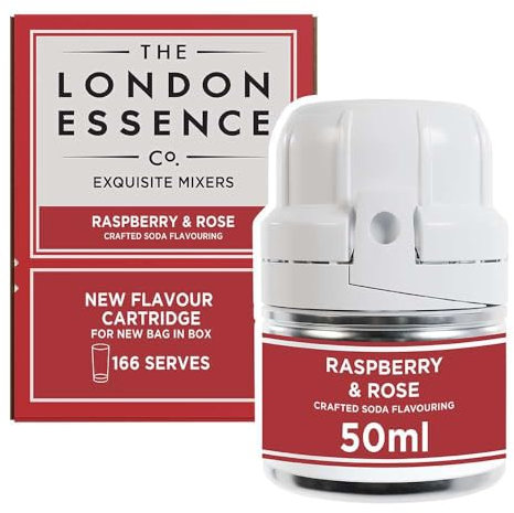 THE LONDON ESSENCE CO. Freshly Infused Raspberry & Rose Soda Cartridge 50ml