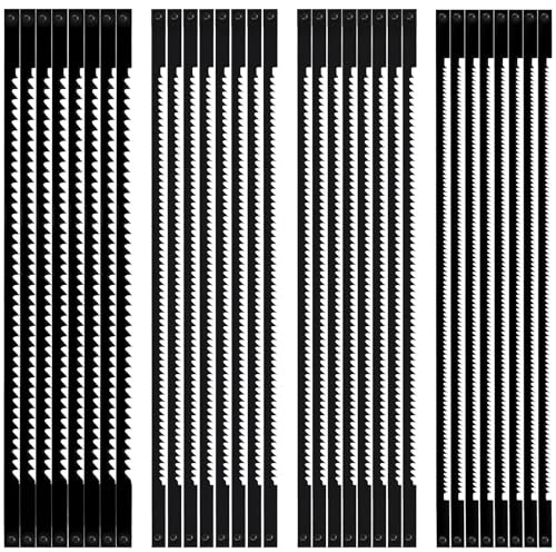 32 Pezzi lame per seghetto oscillante 10/15/18/24 Lame da Traforo 127mm
