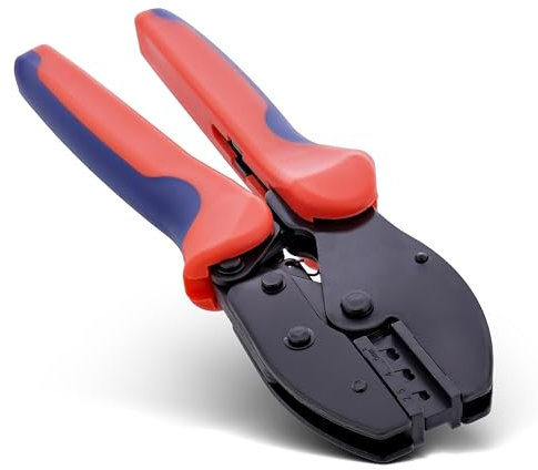 InLine Crimpzange für MC4 / PV4 Solarstecker, geeignet für 2,5mm² bis 6mm² (14-10 AWG), ergonomisches Design, präzise Crimpverbindungen, 94100