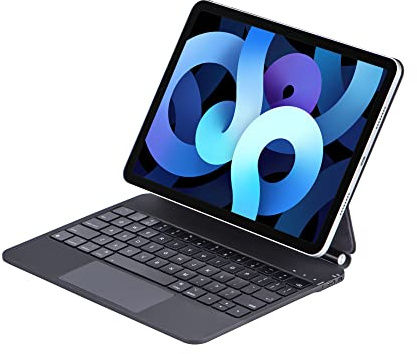 InUnion Magic Keyboard per iPad Pro 11 (1a/2a/3a/4a) e iPad Air 11 (M2,2024/M3,2025) e iPad Air da 11 di quinta e 4a generazione, custodia con tastiera magnetica Bluetooth con trackpad, ricarica USB