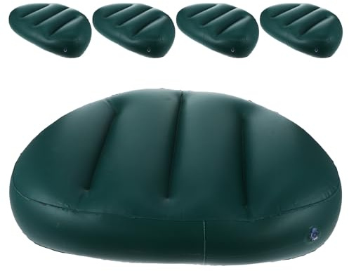 UKCOCO 5-pack sittdyna för kajak: uppblåsbart sittunderlag för fiske, båt och kanot, mörkgrönt tillbehör