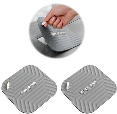 Wcawnlt Quadratische Silikon Duschablaufabdeckung und Wannenstopfen 2 Stück 14,5cm x 14,5cm Universal Abflussdeckel für Bad Küche und Dusche gegen Gerüche