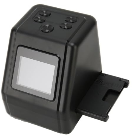 Asixxsix Digital Film & Slide Scanner, Converts 135, 110, 126KPK and Super 8mm Film Negatives and Slides to 12MP JPEG Digital Photos, Negative Scanner
