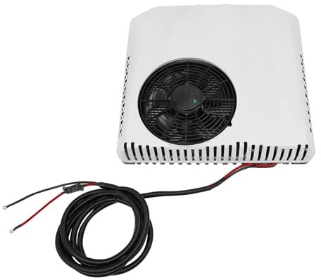 Climatizzatore da tetto ultrasottile da 12V con inverter, silenziosa climatizzazione elettrica automotive split con riscaldamento e raffreddamento, misura universale per camper, roulotte, campeggio