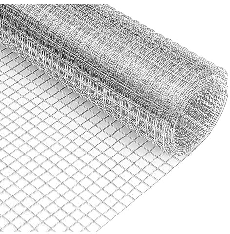 AGLZWY Malla de alambre de 0,5 x 10 m, malla metálica para balcón, agujero de malla de alambre de 10 mm, red decorativa para manualidades, malla de alambre de acero inoxidable