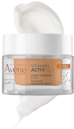 AVÈNE Vitamin Activ Cg - Radiance Intensiv-Creme - Glättet & Ebnet den Hautton - Hellt den Teint auf - Mit reinem Vitamin C, Niacinamid & Hyaluronsäure - Vegan - Empfindliche Haut - 50 ml