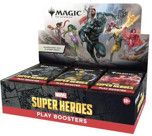 Magic: The Gathering | Marvel Super Heroes Play Booster Box | 30 Packs | Collectible Trading Card Game