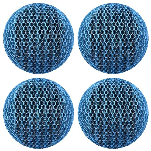 HIULLEN 4 Stück Hot Tub Pool Scum Absorber, 6cm Ölabsorbierender Schwamm Abschäumbälle, Poolschwamm Ölabsorber, Hot Tub Pool Scum Absorber für Schwimmbad und Spa