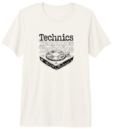Mens Technics Turntable Vintage Dj Vinyl Record Premium T-Shirt