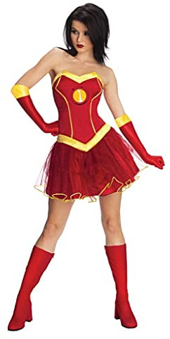 Rubie's 820013 Rubie's Official Marvel Miss Iron Man Resue Adult Costume Ladies Small
