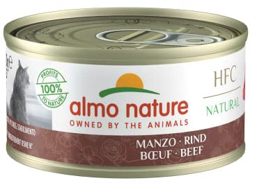 almo nature HFC Natural Katzenfutter nass -Rind 24er Pack (24 x 70g)