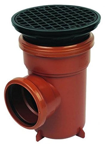 FLOPLAST Underground Drain 110mm Bottle Gully & Grid
