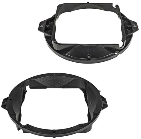 tomzz Audio 2803-010 Lautsprecherringe Adapter Halterungen kompatibel mit Audi A4 A3 TT Heckablage für 165mm DIN Lautsprecher