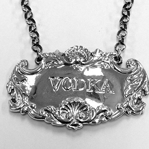 Jarra Label Vodka 63 x 37 mm plata de ley 925 en Top Procesamiento...