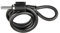 Kryptonite Frame Lock Cable DE Enchufe con Anillo DE Seguridad DE 10 MM, Negro, 120 cm