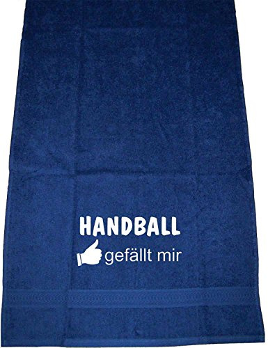 ShirtShop-Saar Handball gefällt Mir; Handtuch dunkelblau