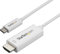 StarTech.com Cable Adaptador de 1m USB-C a HDMI 4K 60Hz - Blanco - Cable USB Tipo C a HDMI - Cable Conversor de Vídeo USBC