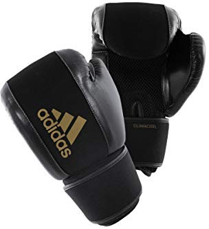 adidas Unisex Boksehandsker vaskbare Boxhandschuhe Waschbar, schwarz/ gold, S/M EU