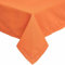 HOMESCAPES Orange Table Cloth, Plain Cotton Tablecloth, Large Rectangular, Handcrafted & Durable Dining Table Cover with Hem Stitch, Hypoallergenic, Washable, Burnt Orange - 137 x 228cm