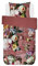 ESSENZA Bettwäsche Fleur Blumen Blüten Dusty Rose Satin Wendeoptik geblümt Rosen Lilien Dahlien dunkel Rosa, Größe:135 cm x 200 cm