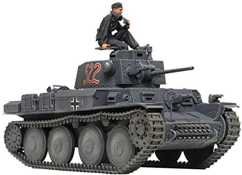 Tamiya 35369 1:35 Dt. Pzkpfw. 38(t) AUSF. E/F (1), Modellbausatz,Plastikbausatz, Bausatz zum Zusammenbauen, detaillierte Nachbildung, Unlackiert