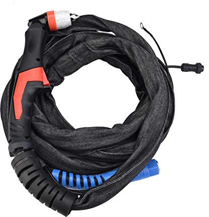 Torch Gun,P80 Plasmaschneider Brennerschneidpistole Schweißpistole Lichtbogenschneidemaschine,Arbeitsdruck 0,6 MPa,Schnittdicke 1~25mm,Druckluft Plasmaschneiderbrenner mit Stoffbezug(4m)