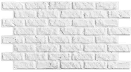 DECORESIN Kunstplatte aus Ziegelstein, hergestellt aus unbehandeltem Polystyrol (7,84 m² Platte)