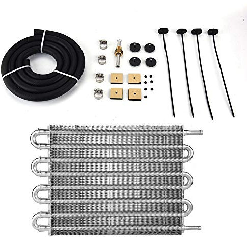 Radiatore Olio radiatore, Kit radiatore Olio Trasmissione remota a 8 File per Auto Convertitore radiatore Automatico-Manuale.