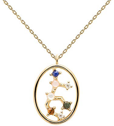 PDPAOLA - Halskette Waage - 925er Sterlingsilber 18k Vergoldung - Damenschmuck