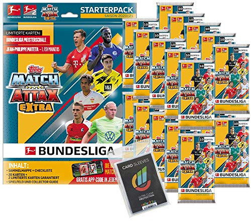 Topps Match Attax EXTRA 2020/21-1 Starter + 20 Booster