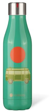 LES ARTISTES Paris A-4251 Bottle'Up, Thermos 500 ml, Gourde isotherme sans BPA, Réutilisable, Garde au chaud 12h et au froid 24h, Acier Inoxydable, Design West Coast