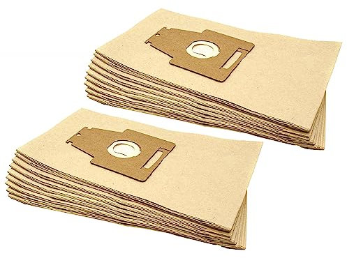vhbw 20x Sacs compatible avec Bosch Ergomaxx Professional ProAnimal Hair aspirateur - papier, 34cm x 20,5cm