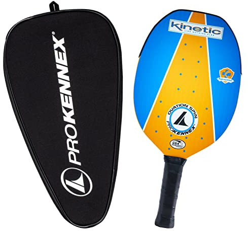 PROKENNEX Ovation Spin mit Paddelüberzug – Pickleball-Paddel mit Graphiteinlage und strukturierter Oberfläche – Comfort Pro Grip – USAPA genehmigt