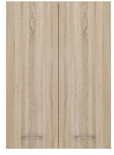 ADGO Armoire Murale pour Machine à Laver Meuble de Salle de Bain Étagère à Deux Portes 4 étagères Largeur : 64 cm Hauteur : 90 cm Profondeur : 30 cm Serviette spacieuse et détergent