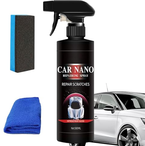 Kratzer Entferner Auto, 250ml Nano Auto Kratzerentfernungsspray, Auto Kratzer Entferne, Nano Sparkle Tuch Auto Kratzer, Beschichtspray Für Autos, 3 In 1 Coating Scratch Repair Reparatur Nano Spray