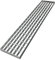 Natotela Griglia di drenaggio in acciaio zincato, 100 x 20 cm, griglia di scarico per canali in metallo, classe B125, copertura di drenaggio per canali per garage, fabbrica, parcheggio, pavimento in