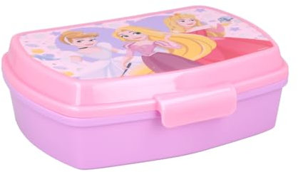 My sweety pop - Brotdose - Lunchbox - Lunchbox - für Kinder - Krippe - Kindergarten - Schule - Urlaub - Mahlzeit - 17 cm - Geschenkidee - Disney Prinzessin - Rosa/Lila - für Mädchen, 50674