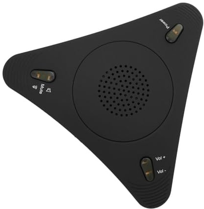 UPKOCH USB Mikrofon mit Dsp und Rauschunterdrückung für Sprachchat | Fernunterricht und Spielgespräche, Tragbar, Agc, Verstellbare Wiedergabelautstärke, Schwarz