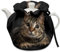 Poceacles Cat Tea Cozy, Black Teapot Cozies Dust Proof Insulated Teapot Cover Keep Warm Home Kitchen Table Decorative Accessories Kettle Quilt for Hotel Restaurant Tea Party