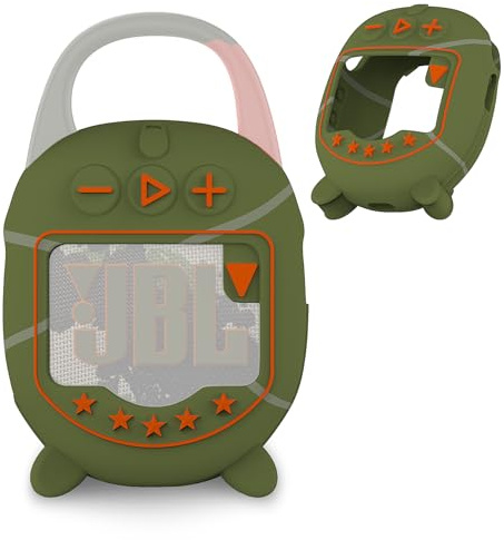 Silikonhülle für JBL Clip 5 Ultra Portable Bluetooth Lautsprecher, Schutzhülle Skin Zubehör für JBL Clip 5 Pro Sound Bluetooth Lautsprecher Stand Up (nur Hülle) (Squad)