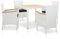 JUDYY 5-TLG. Garten-Essgruppe Poly Rattan Weiß, Esstisch Mit Stühlen Set, Gartenmöbel Sitzgruppe, Balkon Möbel, Gartenlounge Set, Terrassenmöbel, Balkonmöbel Set - 45982