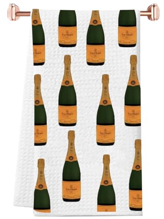 JTOUK Champagne Kitchen Tower Bridal Shower Gift Champagne Bottle Gift Bachelorette Party Gift (Champagne Towel EU)